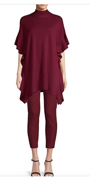 NWOT Elie Tahari Jessalyn Bi-Stretch Pants Burgundy - Picture 4 of 10